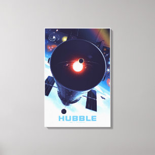 Hubble Space Telescope Poster. Canvastryck