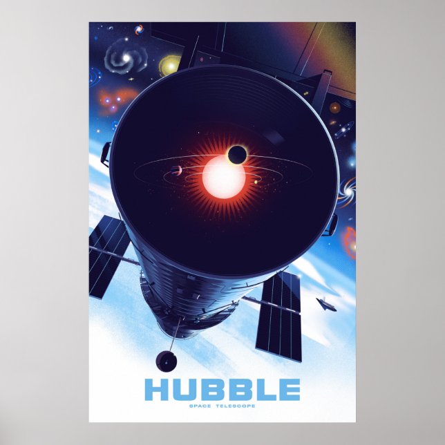 Hubble Space Telescope Poster. Poster (Framsidan)