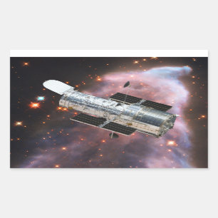 Hubble Space Telescope Rektangulärt Klistermärke
