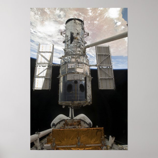 Hubble Space Telescope Space Shuttle Atlant Poster (Framsidan)