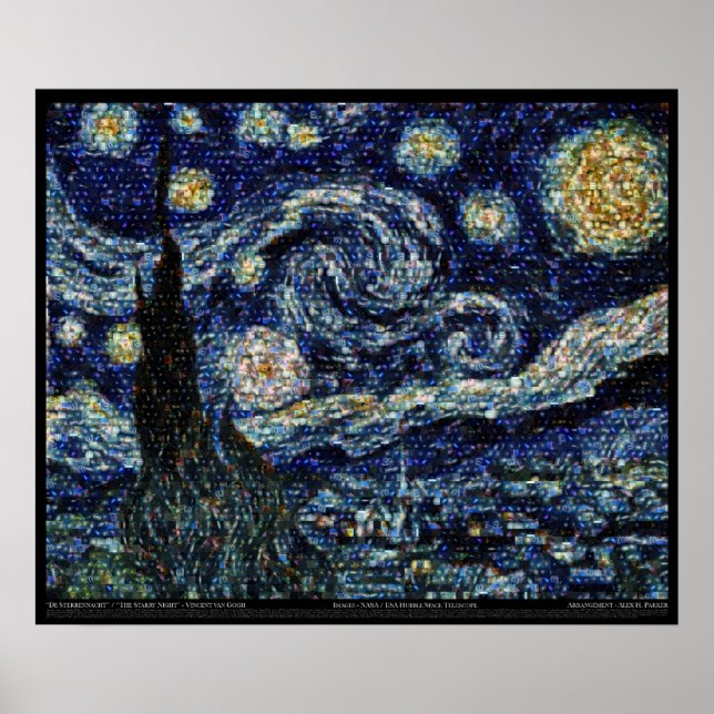 Hubble Starry Natt (24" x20") Poster (Framsidan)