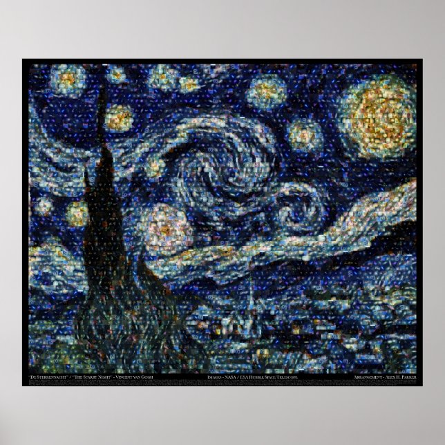 Hubble Starry Natt (29,3" x24") Poster (Framsidan)