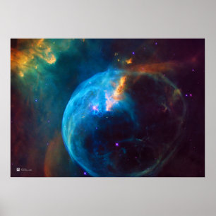 Hubble Telescope: Bubble Nebula (2016), NGC 7635 Poster