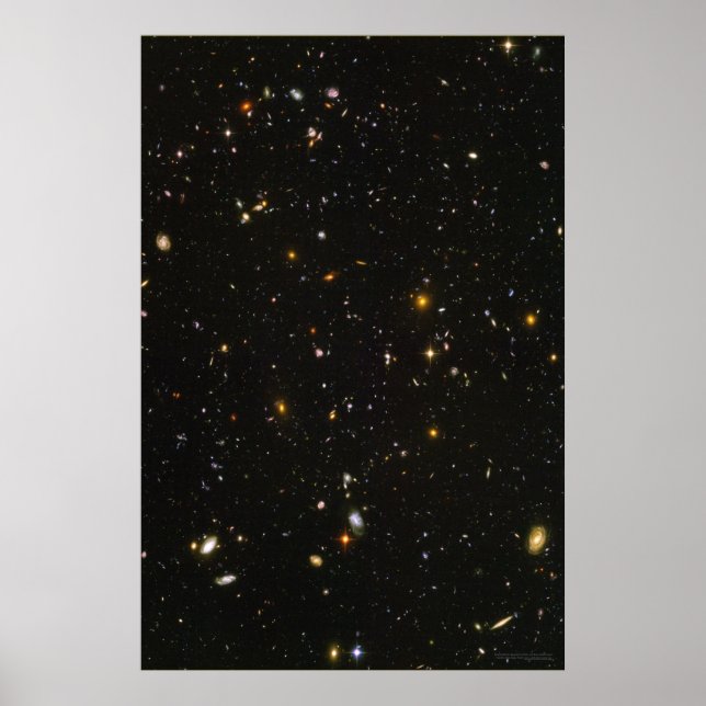 Hubble Ultra Deep Fält 20 x 30 (20 x 30) Poster (Framsidan)