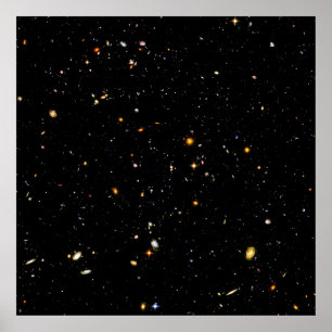 Hubble Ultra Deep Fält - Foto av Galaxies Poster