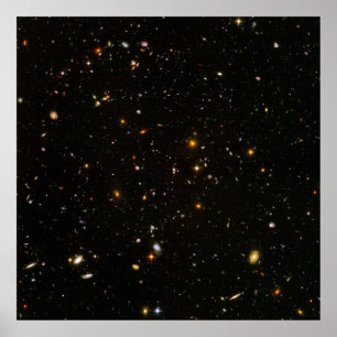 Hubble Ultra Deep Fält (HUDF) [Skriv ut] Poster