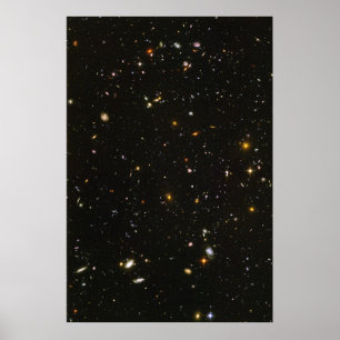 Hubble Ultra Deep Fält Photo Poster