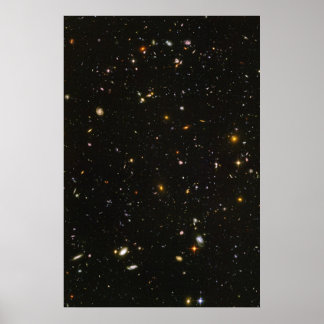 Hubble Ultra Deep Fält Photo Poster