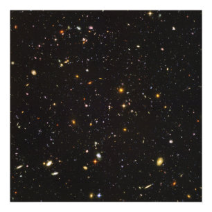 Hubble Ultra Deep Fält View of 10 000 Galaxies Fototryck