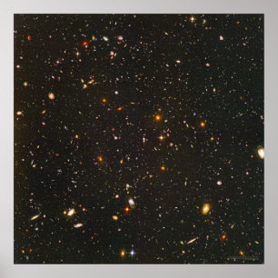 Hubble Ultra djupt fält 24x24 (22x22) Poster