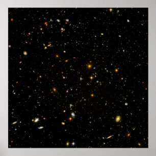 Hubble Ultra djupt fält Poster