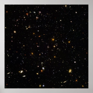 Hubble Ultra djupt utrymmefält Poster