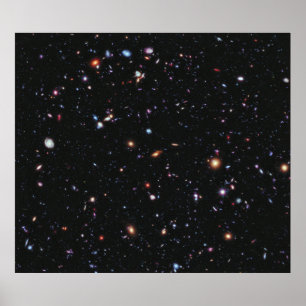 Hubble Xtreme Deep Fält Poster