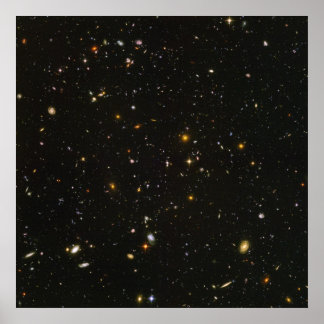 Hubble's Ultra Deep Fält Image Poster