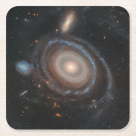 Hubbleteleskopet Bullseye-galaxen Underlägg Papper Kvadrat