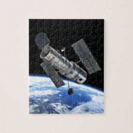 Hubbleteleskopet i omloppsbana runt jorden NASA-fo Pussel