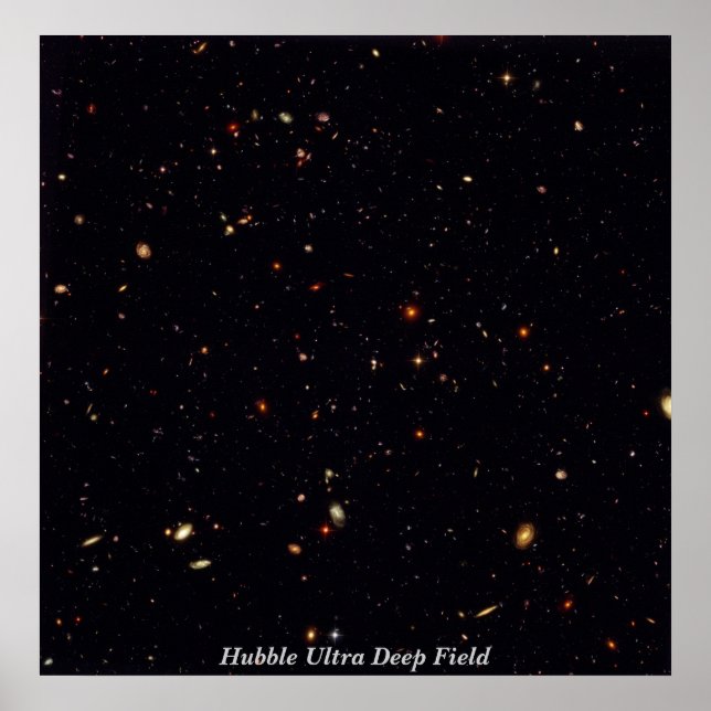 HubbleUltraDeepField, Hubble Ultra Deep Fält Poster (Framsidan)