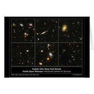 HubbleUltraDeepFieldDetails-2004-07c Hälsningskort