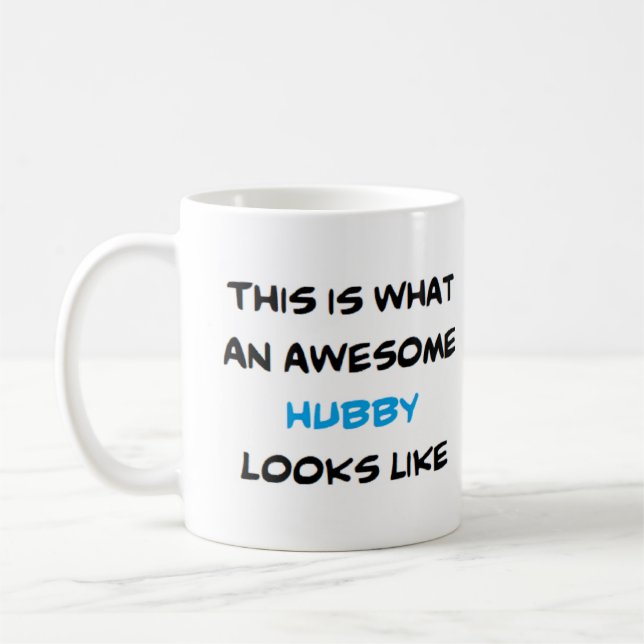 Hubby, fantastisk kaffemugg (Vänster)