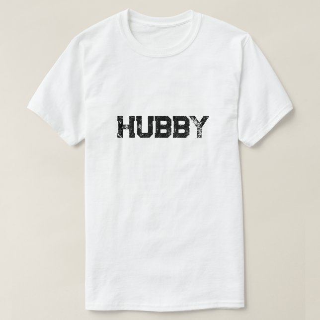 Hubby Grunge Anpassningsbar  ManarT-Shirt T Shirt (Design framsida)