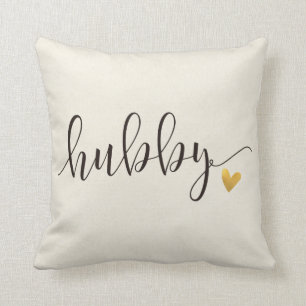 Hubby, Hubby och Wifey Bröllop Gift Kudde