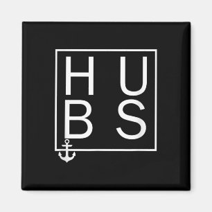 Hubby Hubs Make Giftermål Groom Family Wife Wedd Magnet