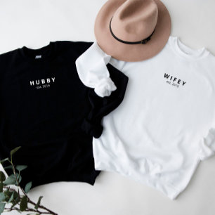 Hubby Minimalist Personlig Sweatshirt