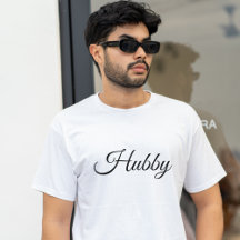 Hubby Modern Honeymoon Black Script White Manar