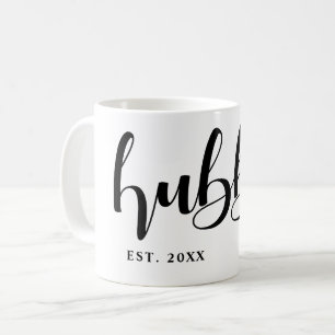 Hubby Newlyed Calligraphy Kaffemugg