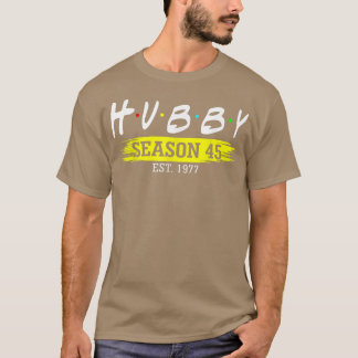 Hubby Season 45 Est 1977 Giftermål 45 Bröllop Ann T Shirt