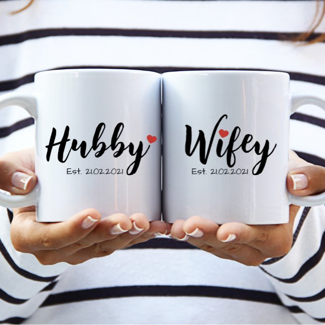 Hubby & Wifey Couple Mugg (Analize Wifey) (Skapare uppladdad)