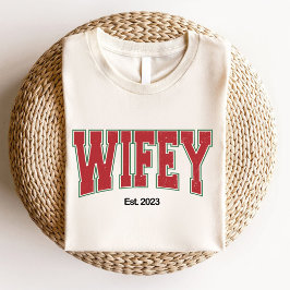 Hubby Wifey Möhippa Bröllop Förlovning T Shirt