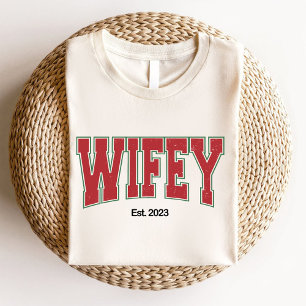 Hubby Wifey Möhippa Bröllop Förlovning T Shirt