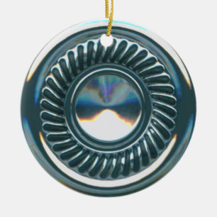 hubcap 2 julgransprydnad keramik