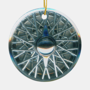 hubcap 3 julgransprydnad keramik
