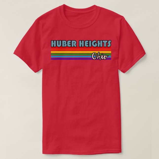 Huber Heights Ohio Pride Huber Heights LGBT Gift T Shirt (Design framsida)