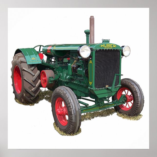 Huber HK-traktorn Poster (Framsidan)
