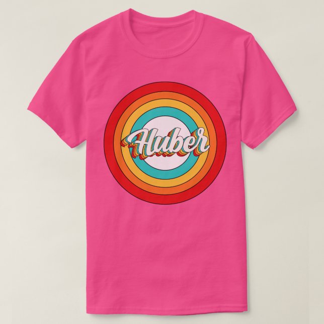 Huber Namn Shirt Vintage Huber Circle T Shirt (Design framsida)