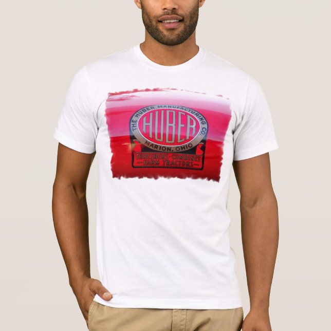 Huber traktorlogotyp t-shirt (Framsida)