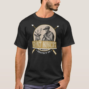 Hubert Hubertus katolska Patron Saint of Hunters B T Shirt