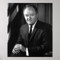 Hubert Humphrey Porträtt - Circa 1965