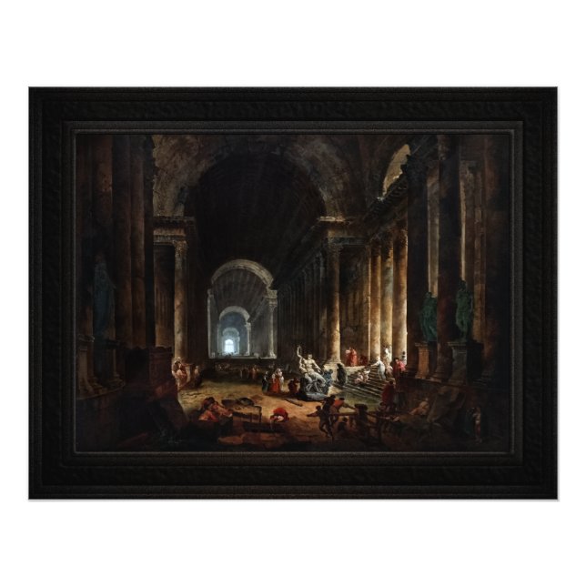 Hubert Robert Laocoons slutsatser Fototryck (Framsidan)