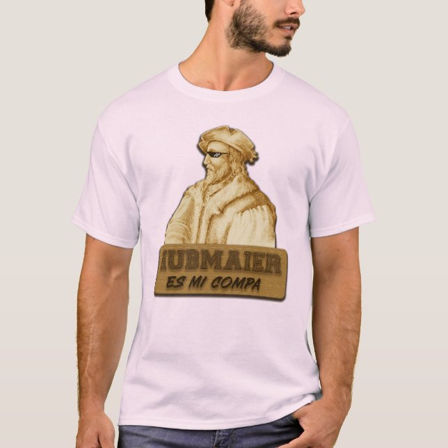 Hubmaier es mi Compa(Gold) T Shirt (Framsida)