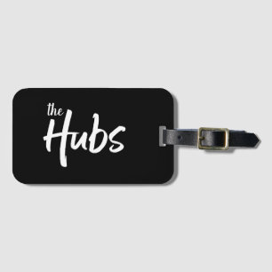Hubs Whimsical Typography for the Groom Bagagebricka