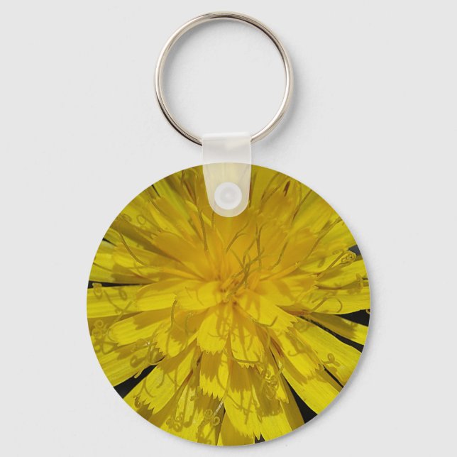 Hübsche Löwenzahnblüte Nyckelring (Framsida)