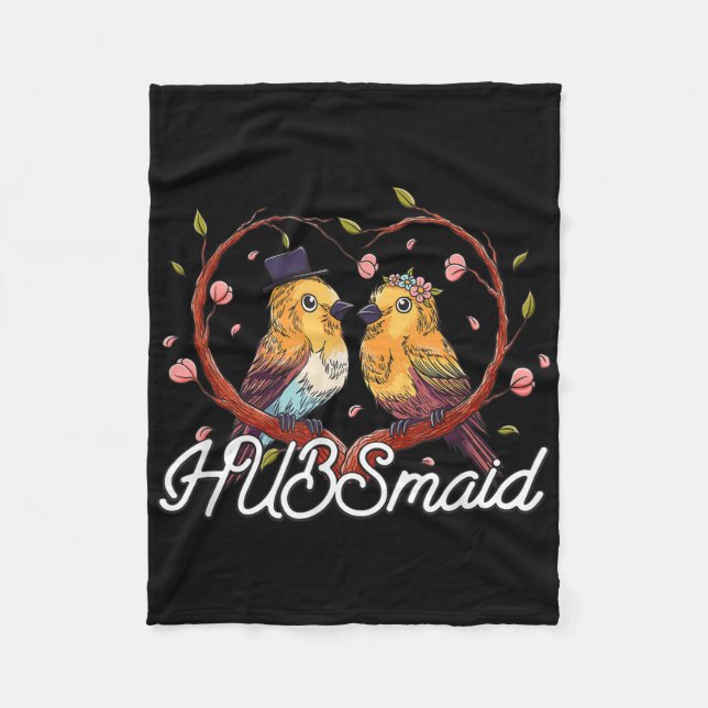 Hubsmaid Bride Funny Future Maka Humor Bröllop Bri Fleecefilt (Framsidan)