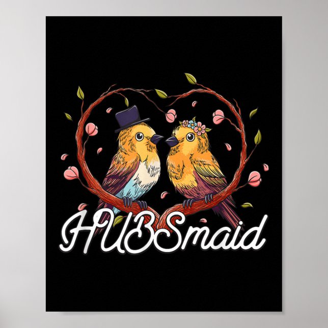 Hubsmaid Bride Funny Future Maka Humor Bröllop Bri Poster (Framsidan)