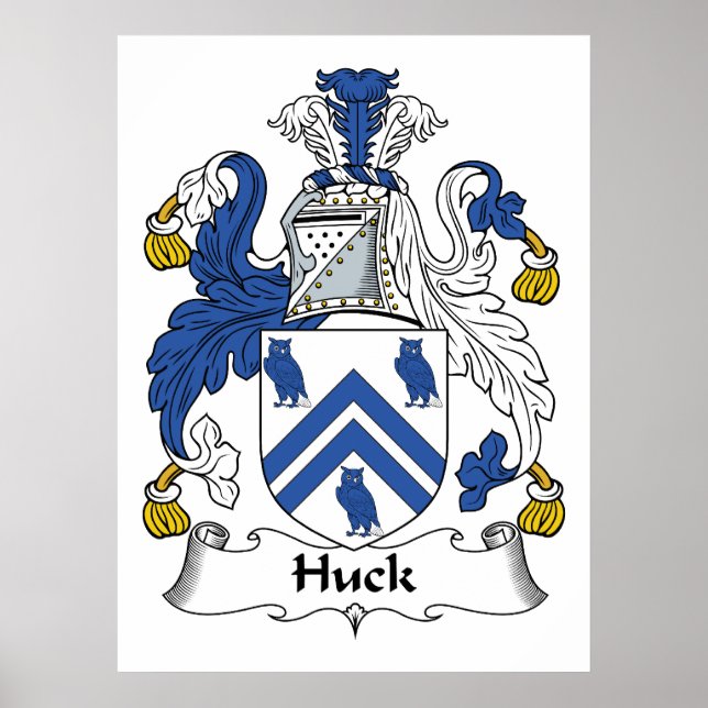 Huck Family Crest Poster (Framsidan)
