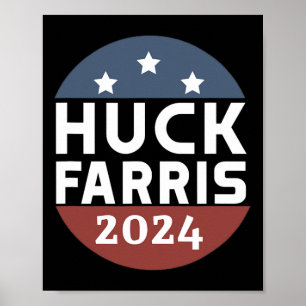Huck Farris Pro Trump Pro Freedom Kamala är inte m Poster