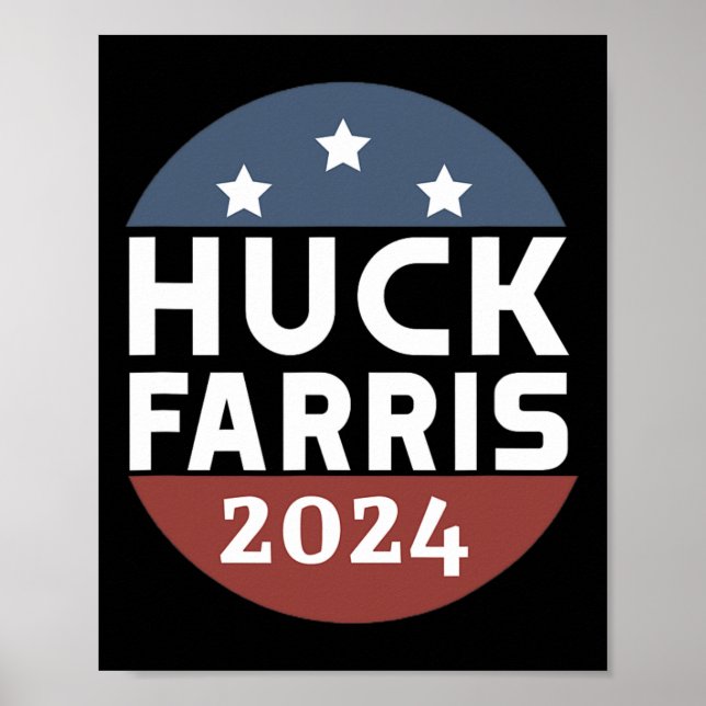Huck Farris Pro Trump Pro Freedom Kamala är inte m Poster (Framsidan)